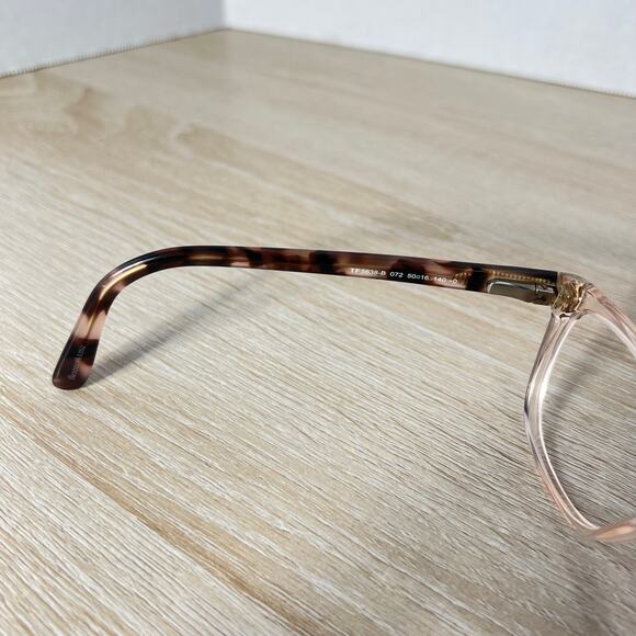 Tom Ford TF5638-B 072 Eyeglasses FRAMES ONLY Crystal Pink Havana 50-16-140 main image 10